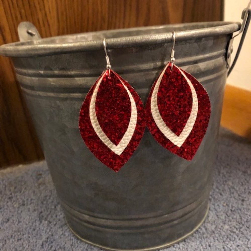 Faux Leather Earrings